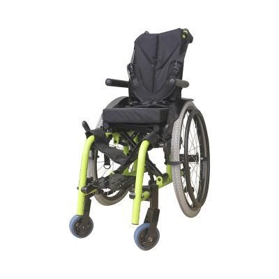 Adjustable Pediatric Handicapped Medical Equipment Aluminum Children Wheelchair for Kids