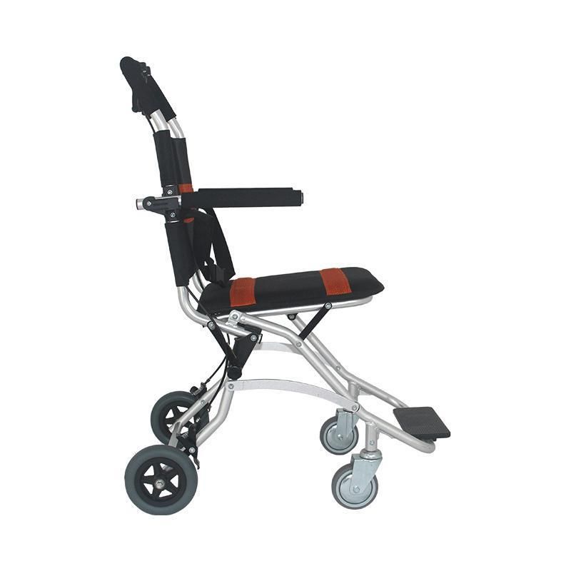 Mn-Ly004 Economical Price Portable Folding Wheelchair Aluminum Manual Wheelchair