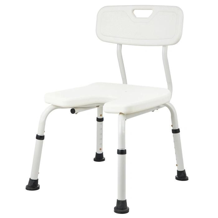 Commode Chair U Shape Seat Shower Chair Aluminum Light Weight