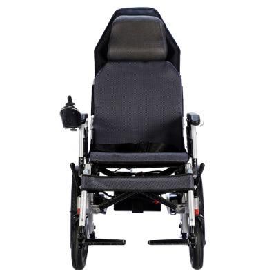 High Quality Hot Selling Battery Detachable Outdoor Homecare Comfortable Backrest Reclining Electric Wheelchair for Older