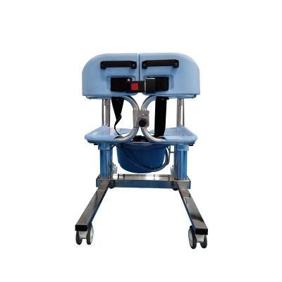 Multifunction 304 Stainless Steel Pedal Adjustment Transfer Patient Commode