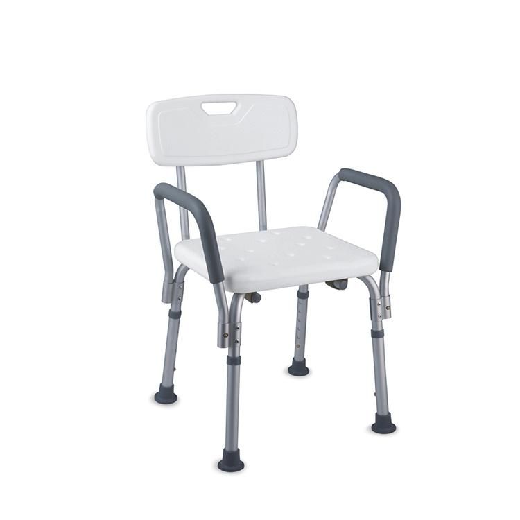 Medical Safety Steel Bathroom Shower Toilet Chair for Elderly Disabled