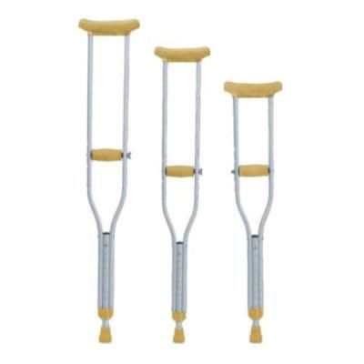Disabled People Orthopedic Crutch Steel Lightweight Strong Outdoor Safety Stable Adjustable Height Walking Cane Rehabilitation Product