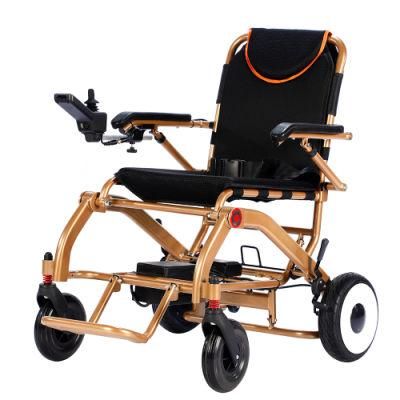 Portable Light Weight Handicapped Folding Electric Power Wheelchair with 700W Hub Brushless Motor and 31.2ah Lithium Battery Endurance 70km