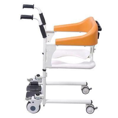 Hydraulic Patient Transfer Lift Wheelchair Bedside Commode Chair