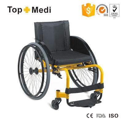 Sports Leisure Wheelchairs 11.5kg Comfortable Armrest Adjustable Rehabilitation Sports