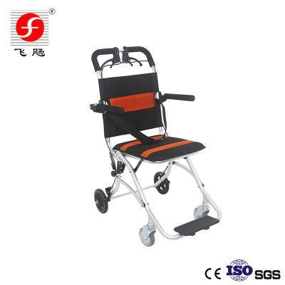 Portable Lightweight Aluminum Children&prime;s Trolley Small Travel Folding Wheelchair