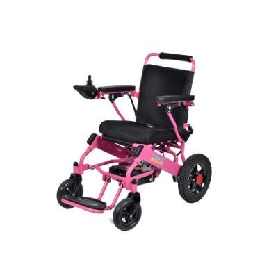 Aluminum Foldable Detachable Active Electric Wheelchair with Seat Belt for Handicapped
