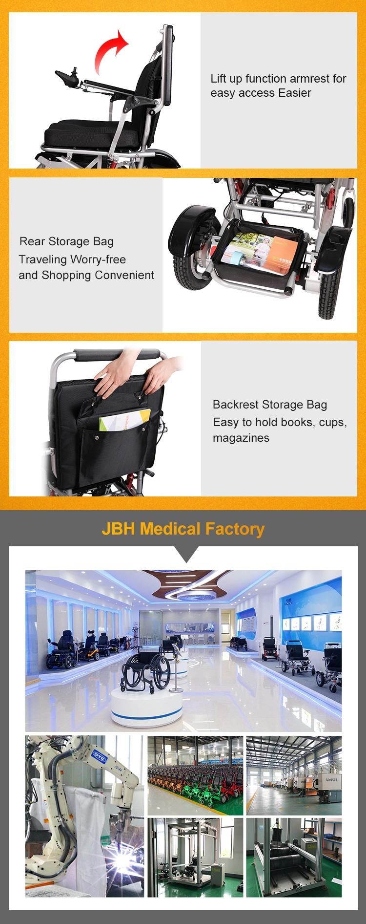 500W Brushless High Efficient Power Folding Light Wheelchair Motorized