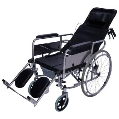 Aluminum Hot Selling Adapting Adjustable Elderly Use Reclining Wheelchair Made in China