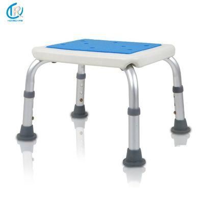 Commode Chair - Aluminum Bath Stool with Cold Protection Cushion