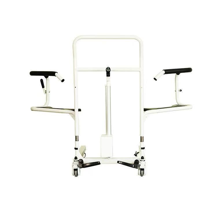 Transfer Commode Wheelchair with Electric Lift Mode Come with Battery Can Use for 4-5 Hours Once Charging