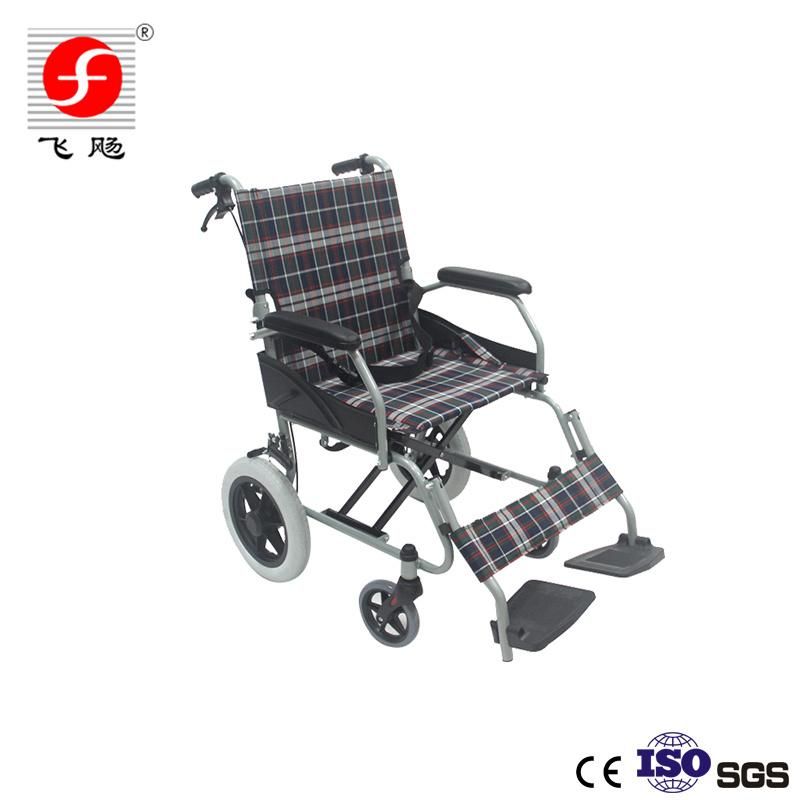 Handicapped Small Wheels Wheel Chair Foldable Manual Steel Wheelchair