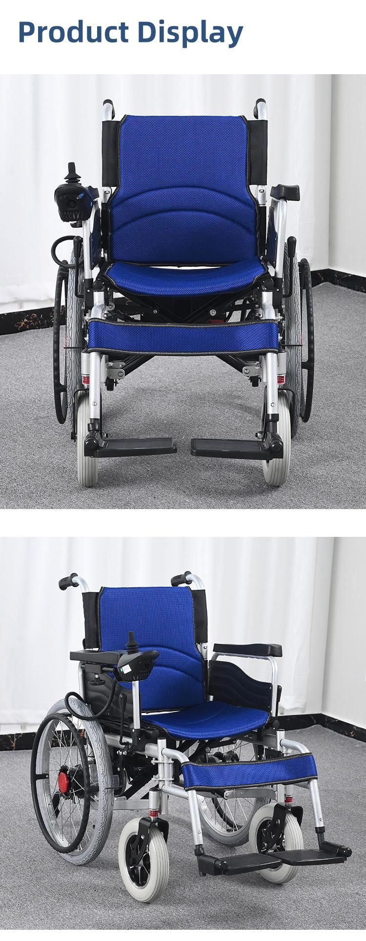 Electric Wheelchair Foldable Wheel Chair Portable for Elderly Care Products