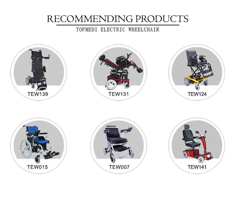 Topmedi Full-Automatic Remote Control Electric Folding Wheelchair for Handicapped