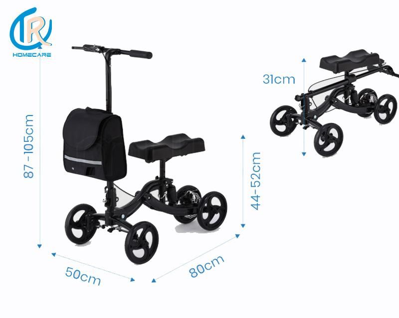 Disabled Scooter with 4 Wheel Knee Support Pad Mobility Scooter