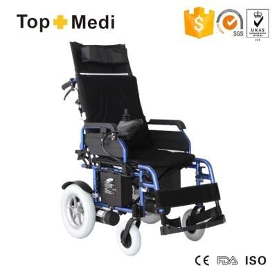 Rehabilitation Products Reclining High Back Folding Electric Wheelchair