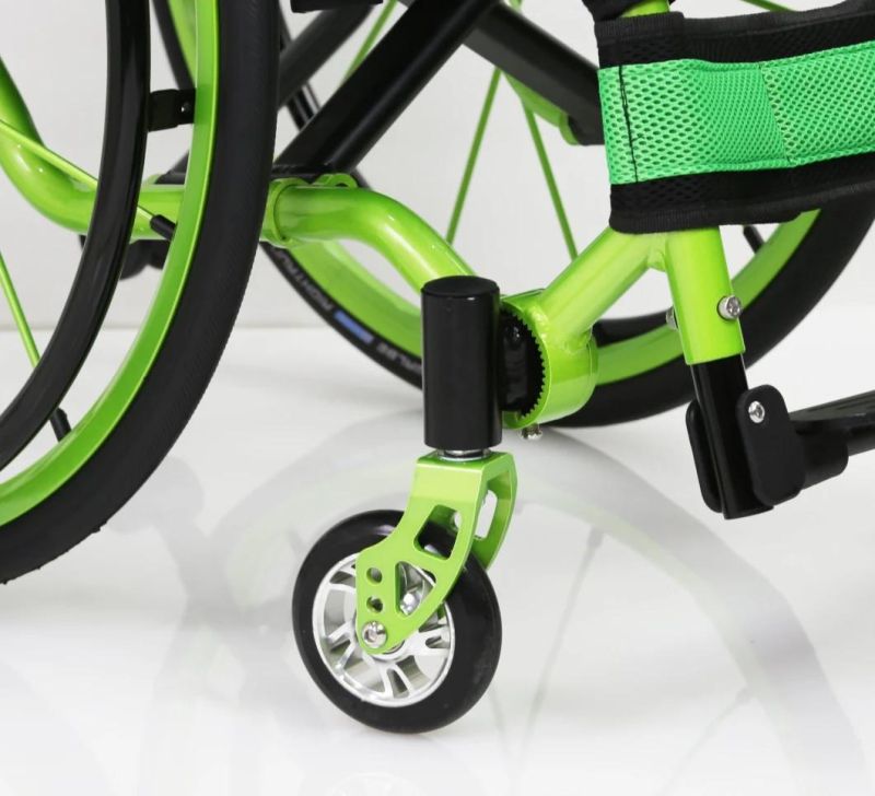 Detachable Wheels Medical Devices Aluminum Lightweight Manual Wheelchair