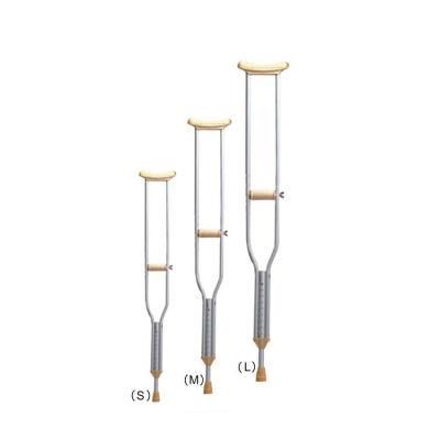 Comfortable Adjustable Aluminum Underarm Crutches Axillary Crutches for Injuried Elderly