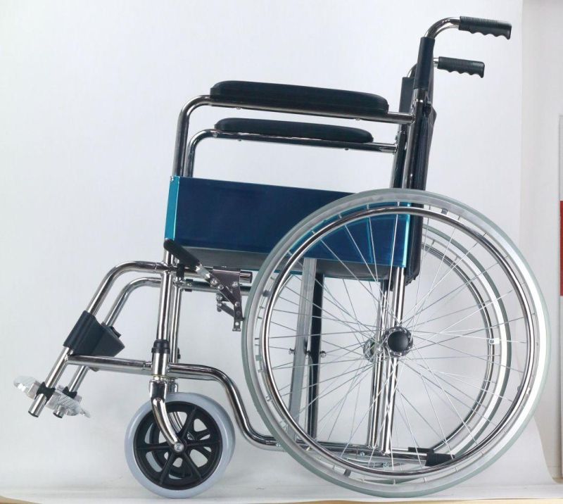 Steel Manual Foldable Fast Knoked Down Wheelchair (SC809KD) New
