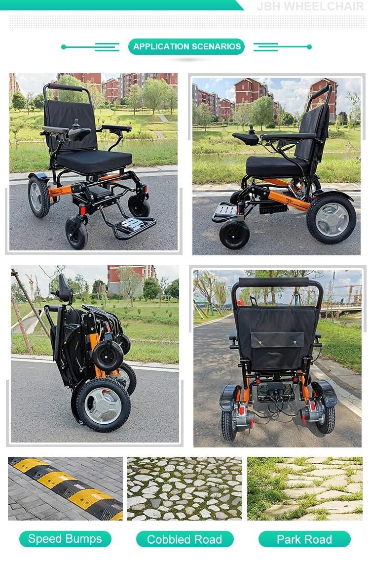 Folding Electric Wheelchair Lightweight Power Medical Mobility Aid Motorized