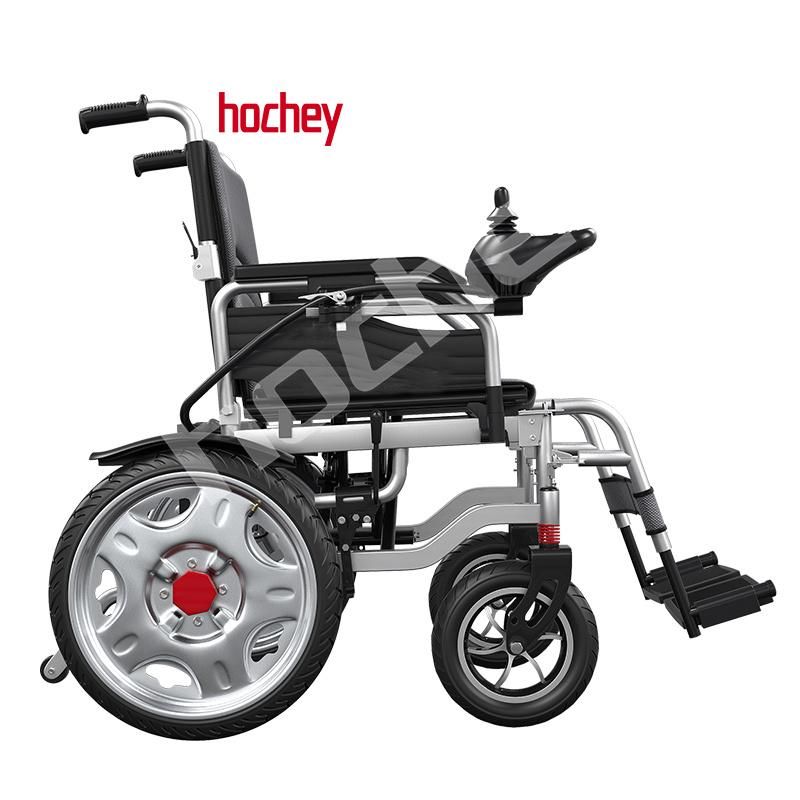 Hochey Medical Heavy Duty Aluminum Alloy Mobility Wheel Chair Battery Electric Sport Reclining Wheelchair for Adults