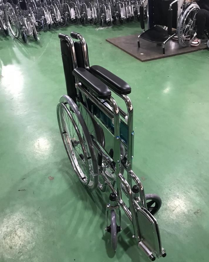 High Quality Steel Wheelchair Foldable Hospital Wheel Chair