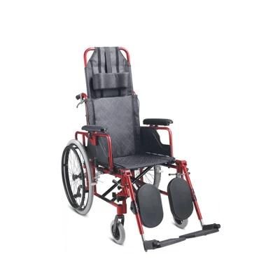 Healthy Care Product Ce Certificated Aluminum Reclining Foldable Wheelchair