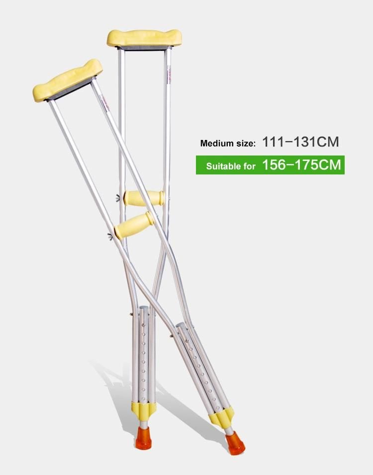 Adjustable Underarm Thick Stainless Steel Medical Elbow Crutches