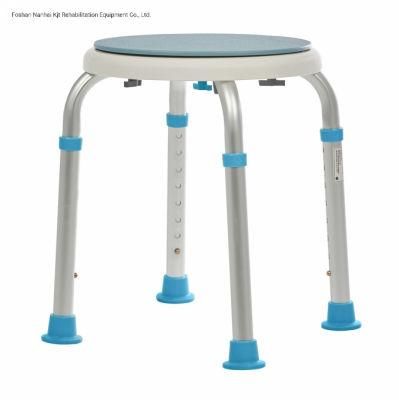 Aluminum Chair Lightweight Living Room and Bath Room Product Stool Seat with Swivel Seat for Shower Alloy Showerchair Aluminum Shower Chair
