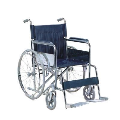 Topmedi &#160; Economic Lightweight Manual Folding&#160; Steel Wheelchair&#160;