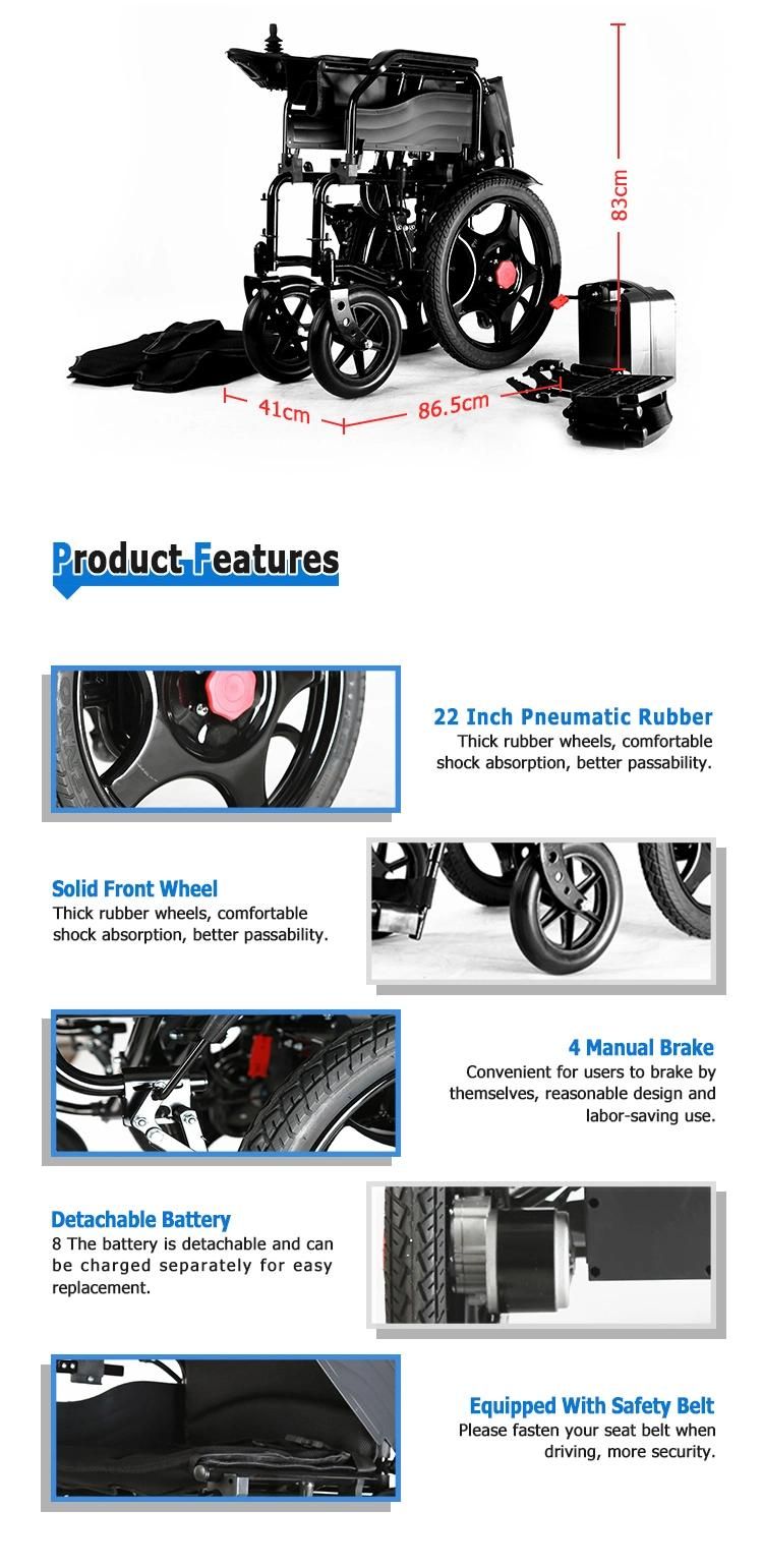 Light Weight Electric Folding Power Wheelchair with Ce&FDA