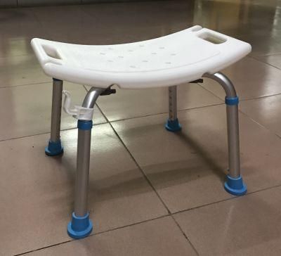 Bathroom Antiskid Plastic Seat Safety Bath Stool Bench Height Adjustable Anodize Frame Aluminum Orthopedic Shower Chair for Elderly