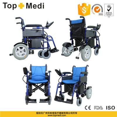 Topmedi Aluminum Folding Lithium Battery Power Electric Wheelchair