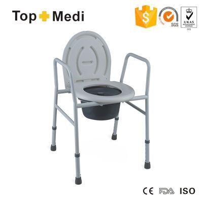 Height Adjustable Old People Commode Chair