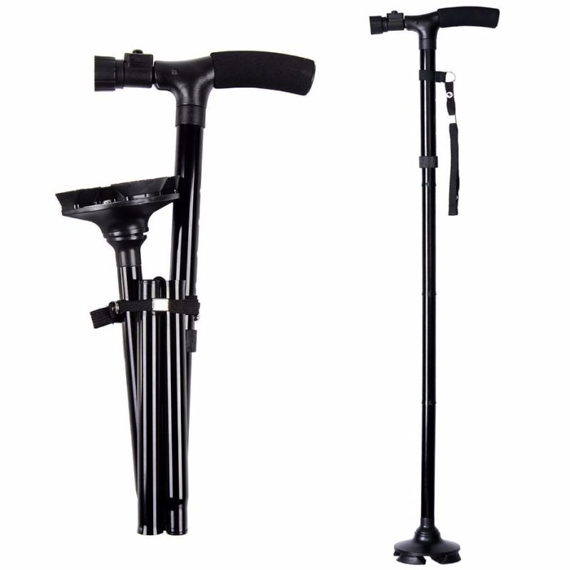 Adjustable Folding Walking Cane with LED Light