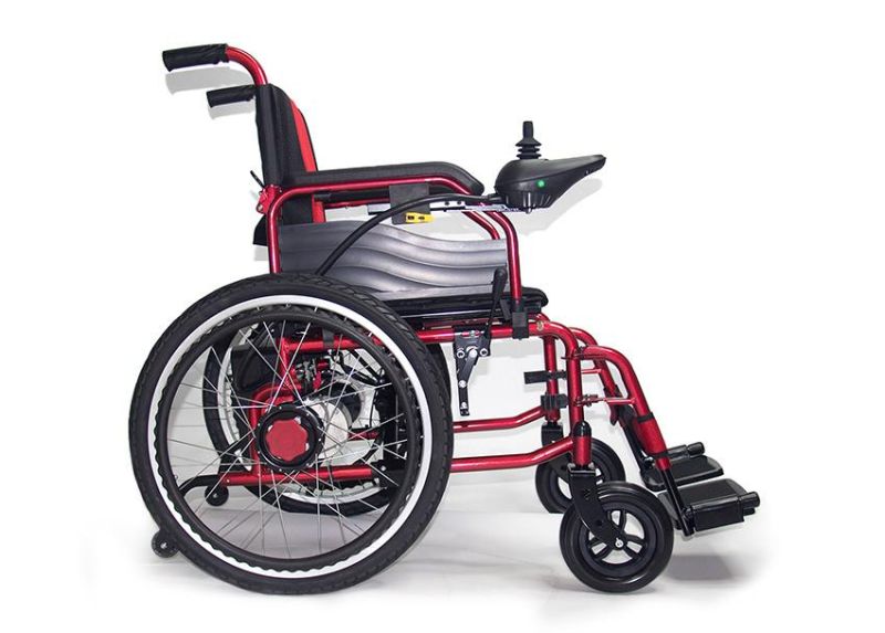 Ce Lightweight Electric Folding Power Wheelchair for Handicapped Elderly