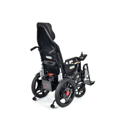 New Foldable High Backrest Light Electric Wheelchair with Lead-Acid Battery