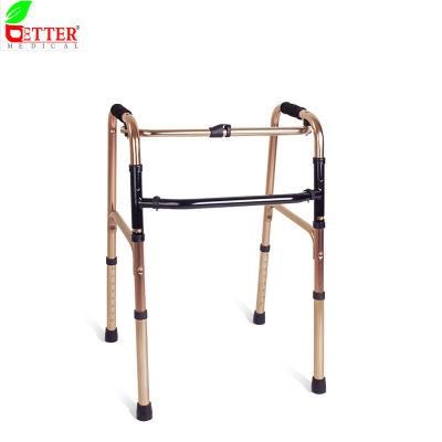 Mobility Aids Brown Color Reciprotating Lightweight Aluminum Walker