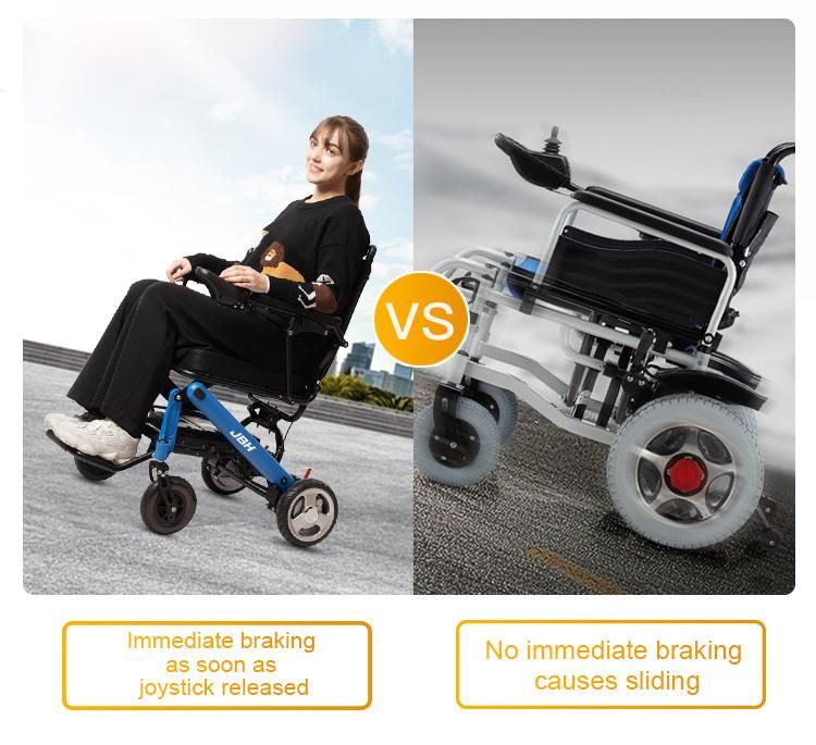 Intelligent Controller Electric Portable Aluminum D23 Electric Wheelchair for The Elderly
