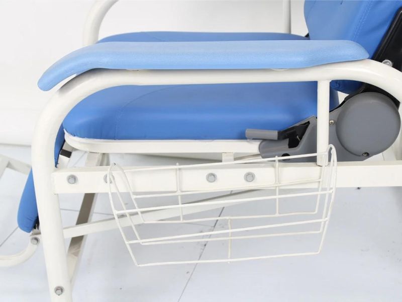 HS5801 Cheap Price Hospital Manual Dialysis Chair Clinical IV Infusion Chair with Armrest for Patient