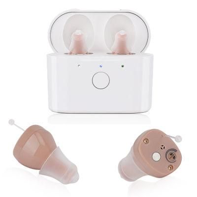 2021 Best New Hearing Aid Technology Portable Magnetic Rechargeable Charge Box