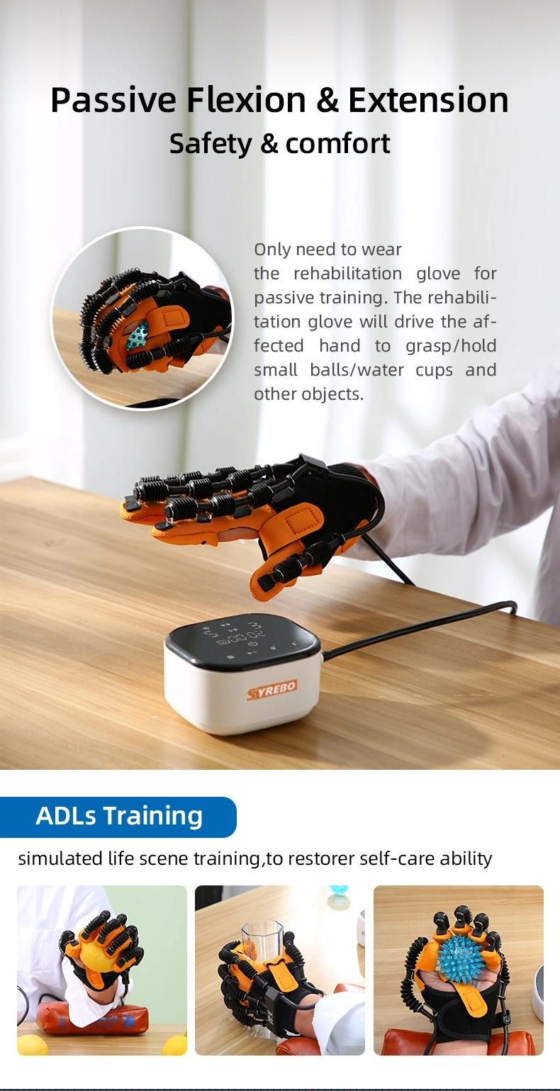 Physiotherapy Robotics Rehab Glove for Finger Training Paralysis Rehabilitation
