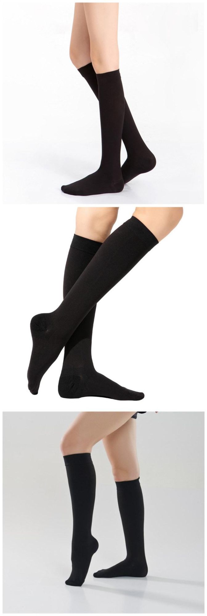 High Elastic Nylon Anti Embolism Compression Socks 23-32mmhg Stockings