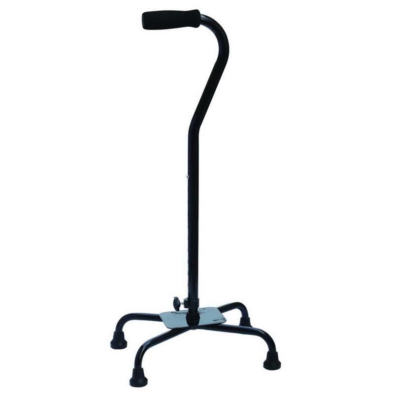 Four Legs Offset Handle Quad Cane Colorful Lightweight Adjustable Height Strong Safety Walking Stick for Disabled/Elderly People Outdoor Aluminum Product