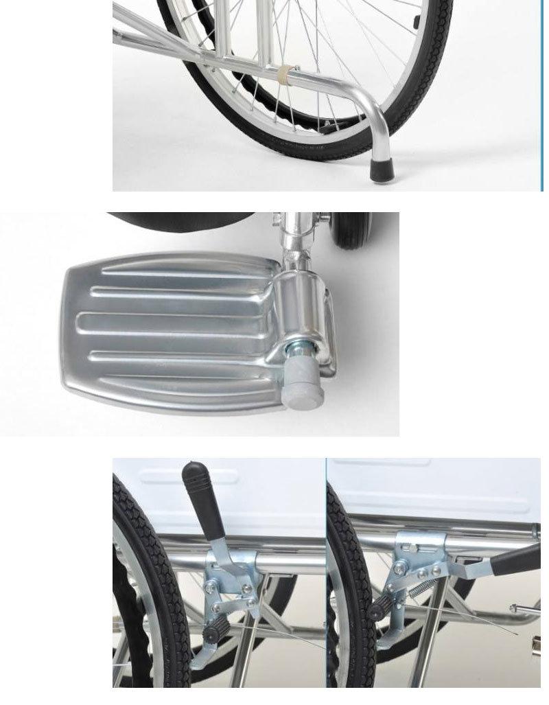 Medical Rehabilitation Equipment Portable Folding Hand Pushed Wheelchair for The Disabled