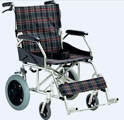 Aluminum Wheel Chair Chairs Wheel for Old Man Folding Seat Lightweight Transport Disabled Elderly Portable Aluminum Wheelchair