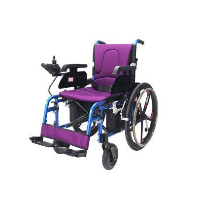 Medical Good Price Foldable Electric Wheelchair for Elderly Disabled