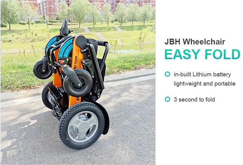 Jbh Aluminum Frame Electric Power Wheelchair with Brushless Motor D12