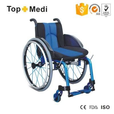 Topmedi Rehabilitation Therapy Supplies Leisure Quick Release Wheel Aluminum Wheelchair